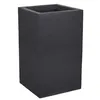 Image de Bac à Fleurs Carré Haut 30 cm - EDA - Graphit Up - 36 L - Intérieur/ Extérieur - 295 x 295 cm x H. 495 cm - Gris anthracite
