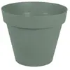 Image de Pot rond en plastique vert laurier Ø80 cm Eda Toscane