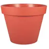 Image de Pot de fleur rond en plastique Ø60cm Eda Toscane effet terre battue