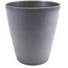 Image de Cache-pot rond en polypropylène gris souris ø24 cm Eda Agatha