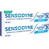Image de SENSODYNE - Dentifrice Rapide Action Menthe - Soulagement Rapide & Protection Longue Durée Contre la Sensibilité Dentaire - Lot de 2 x 75 ml