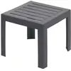 Image de Table basse de jardin Miami en résine de synthèse coloris anthracite L.40 x l.40 x H.35 cm