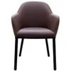 Image de Chaise bi-matière TWEED coloris marron