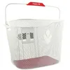 Image de Hapo-G - Panier Acier Avant XXL Blanc - Fixation Universelle DMTS - Installation Rapide en Un Clic - Poignée Plastique - Tapis de Fond Amovible - Contenance 19L - Charge Max 5 kg
