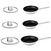 Image de Silampos - Set de 3 poêles et leurs couvercles Atlantico
