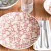 Image de Table Passion - 6 Assiettes Léa rouge - 27x27x3cm OS