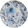 Image de TREND'UP - 12 Assiettes à desserts Jardin bleue - 22x22x3cm OS