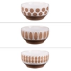 Image de Table Passion - Set de 3 coupelles Lindos marron - 12x12x8cm OS