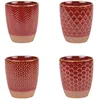 Image de Table Passion - Coffret de 4 gobelets Jaspe Rouge 20 cl
