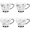 Image de Table Passion - Coffret de 4 tasses Oscar blanches - 11x9x8cm OS