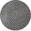 Image de Table Passion - 6 Assiettes plates Patio noire - 27x27x3cm OS