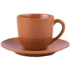 Image de Table Passion - Tasse à café et sous-tasse Vésuvio terra 12 cl (lot de 6)