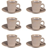 Image de Table Passion - Coffret de 6 paires de tasses à café Liv gris - 9 cl OS