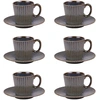 Image de Table Passion - Coffret de 6 paires de tasses à café Liv bleu - 9 cl OS