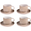 Image de Table Passion - Coffret de 4 paires de tasses mixte Miyaki crème/ivoire - 18 cl OS
