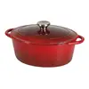 Image de Cocotte ovale en fonte émaillée 6,5 litres SITRASLOW Tous feux dont Induction