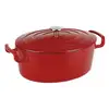 Image de Cocotte ovale en fonte émaillée 6,5 litres SITRABELLA