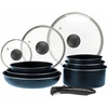 Image de Sitram - Batterie de cuisine induction Sitramovible Family bleue - 10 pièces OS
