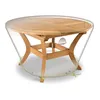 Image de Housse de protection pour table ronde - JARDILINE - LUXE - Gris - Extérieur