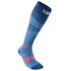 Image de Thuasne - Chaussettes Hautes de Compression Running Sport UP ACTIV - Compression Dégressive de la Cheville vers le Mollet - Fabriquées en France - Bleu glacier/Perle/Corail, 35-38, XL, Normal (<44cm)