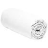 Image de Home Collection - Drap housse 100% Percale de Coton blanc 160x200 cm