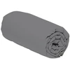 Image de Home Collection - Drap housse 100% Percale de Coton gris 160x200 cm