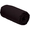 Image de Home Collection - Drap housse 100% Percale de Coton noir 140x190 cm