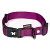 Image de Martin Sellier - Collier en nylon mauve réglable Martin Sellier 45-65 cm