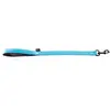 Image de Laisse chien en nylon double avec poignée confort 60 cm turquoise