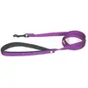 Image de Laisse double épaisseur nylon uni largeur 25cm et long 120cm Mauve