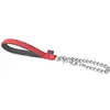 Image de Laisse chaîne très forte - 60 cm - rouge