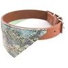 Image de Martin Sellier Collier pour Chiens en Cuir Pleine Fleur avec Bandana