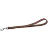 Image de Martin-Sellier - Laisse courte pour chien - cuir bords arrondis marron (50cm x 25mm)