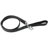 Image de Laisse cuir bords arrondis taille 14 /100 noir