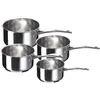 Image de Batterie de 4 casseroles en inox Chef - 14- 20 cm (sans couvercles)