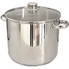 Image de KITCHEN FUN - 13113284 - MARMITE TRAITEUR METEOR 28 CM - EN ACIER INOXYDABLE - COUVERCLE VERRE -TOUS FEUX + INDUCTION