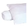 Image de Sous-taie doreiller molleton 100% coton gratté 60x60 cm blanc