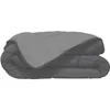 Image de CALGARY - Couette Chaude Microfibre 400gr/m² - Gris & Argent - 220 x 240 cm
