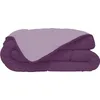Image de CALGARY - Couette Chaude Microfibre 400gr/m² - Prune & Parme - 240 x 260 cm