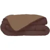 Image de CALGARY - Couette Chaude Microfibre 400gr/m² - Choco & Moka - 200 x 200 cm