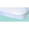 Image de Protège-matelas Alèse imperméable Elasretane éponge bouclette 100 % coton 80 x 190 cm Blanc