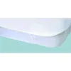Image de Protège-matelas Alèse imperméable Elasretane éponge bouclette 100 % coton 140 x 190 cm Blanc