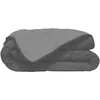 Image de HUDSON - Couette Légère Microfibre - 200gr/m2 - Gris & Argent - 140 x 200 cm
