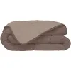 Image de HUDSON - Couette Légère Microfibre - 200gr/m2 - Taupe & Lin 140 x 200 cm