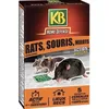 Image de Céréales anti-rats souris et mulots - KB HOME DEFENSE - 5x25g - Lieux secs - Gants offerts