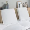 Image de Dunlopillo - Oreiller Thermogel Ergonomique 40 x 60 cm - Mousse Mémoire de Forme Viscoélastique Thermogel - Micro Perforée - Enveloppe 100% Polyester Déhoussable - Sensation Fraîcheur