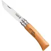 Image de OPINEL - N°07 Couteau de Poche en Blister - Lame 8 cm Carbone XC90, Manche Bois de Hêtre, Usage Quotidien, Bague de Sécurité Virobloc - Fabrication Française