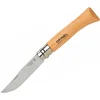 Image de Opinel - N°10 Couteau de Poche en Blister - Lame 10 cm Acier Inox, Manche Bois de Hêtre, Usage Quotidien, Bague de Sécurité Virobloc - Fabrication Française
