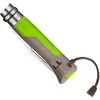 Image de Opinel - N°08 Couteau Outdoor Multifonction - Lame 8,5 cm Acier Inox, Manche Polymère et Fibre de Verre - Zone Crantée, Démanilleur, Sifflet - Terre-Vert