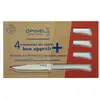 Image de Coffret 4 couteaux de table lame micro-dentée 11 cm Bon Appétit Plus nuage Opinel